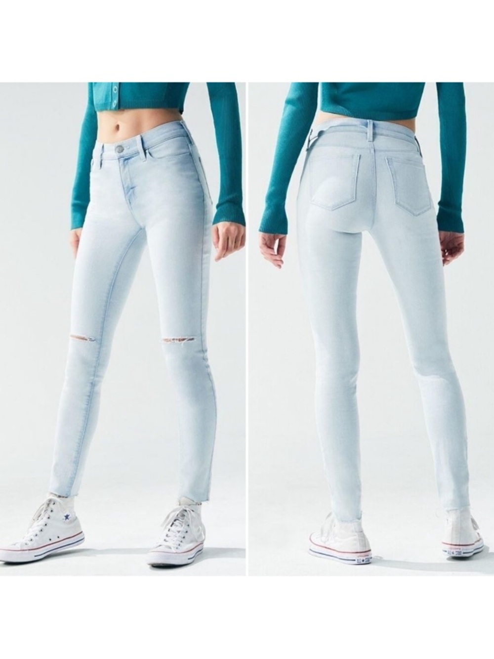 NWT PACSUN Stone Bleach High Rise Jeans Leggings